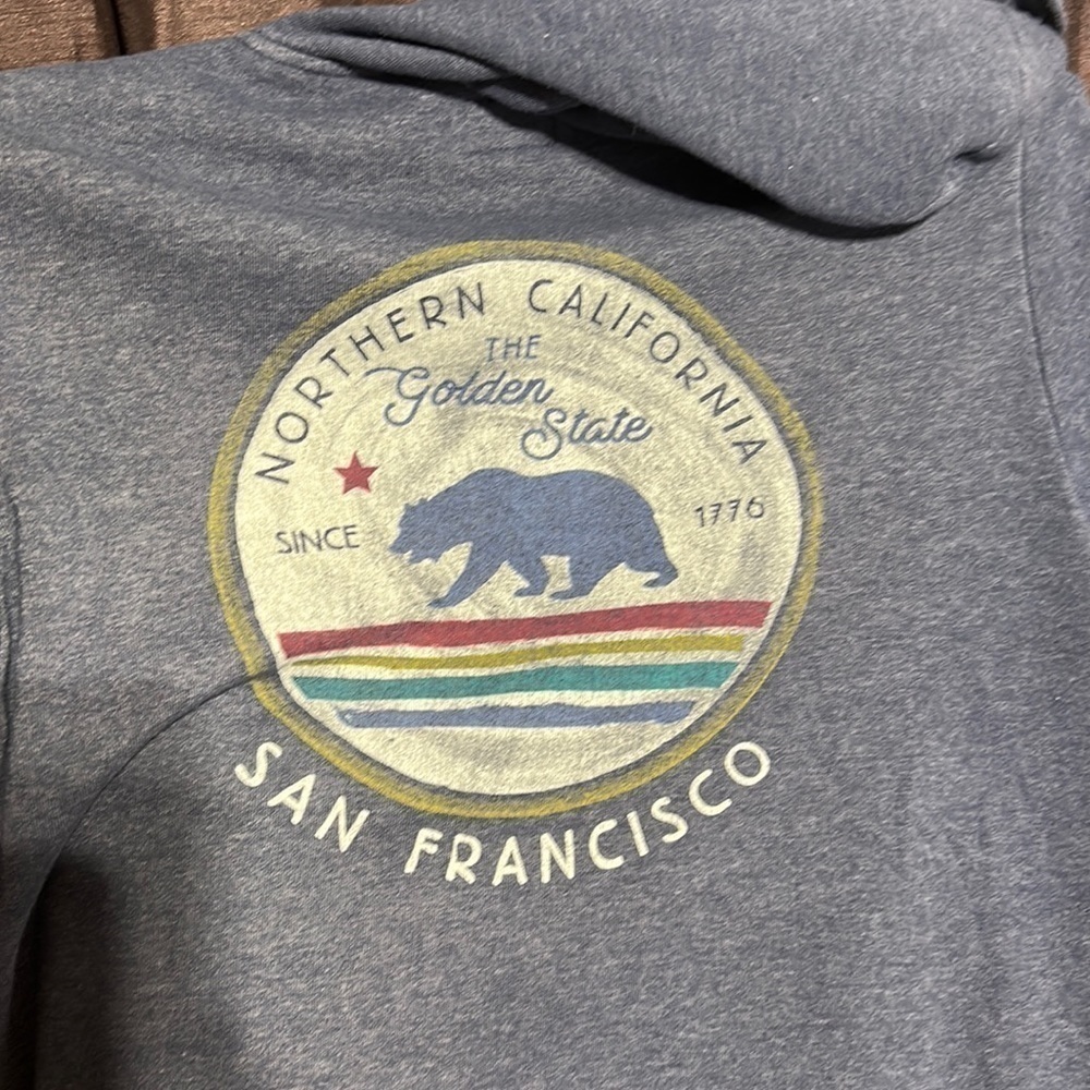 Techstyle distressed California hoodie